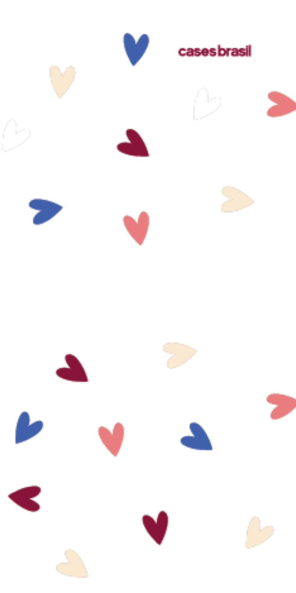 Capinha para Celular Corações Coloridos