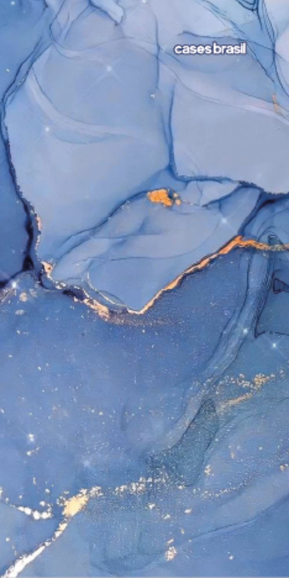 Capinha para Celular Textura Marmorizada Azul