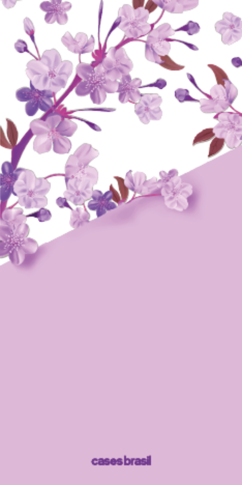Capinha para Celular Flores Purpuras