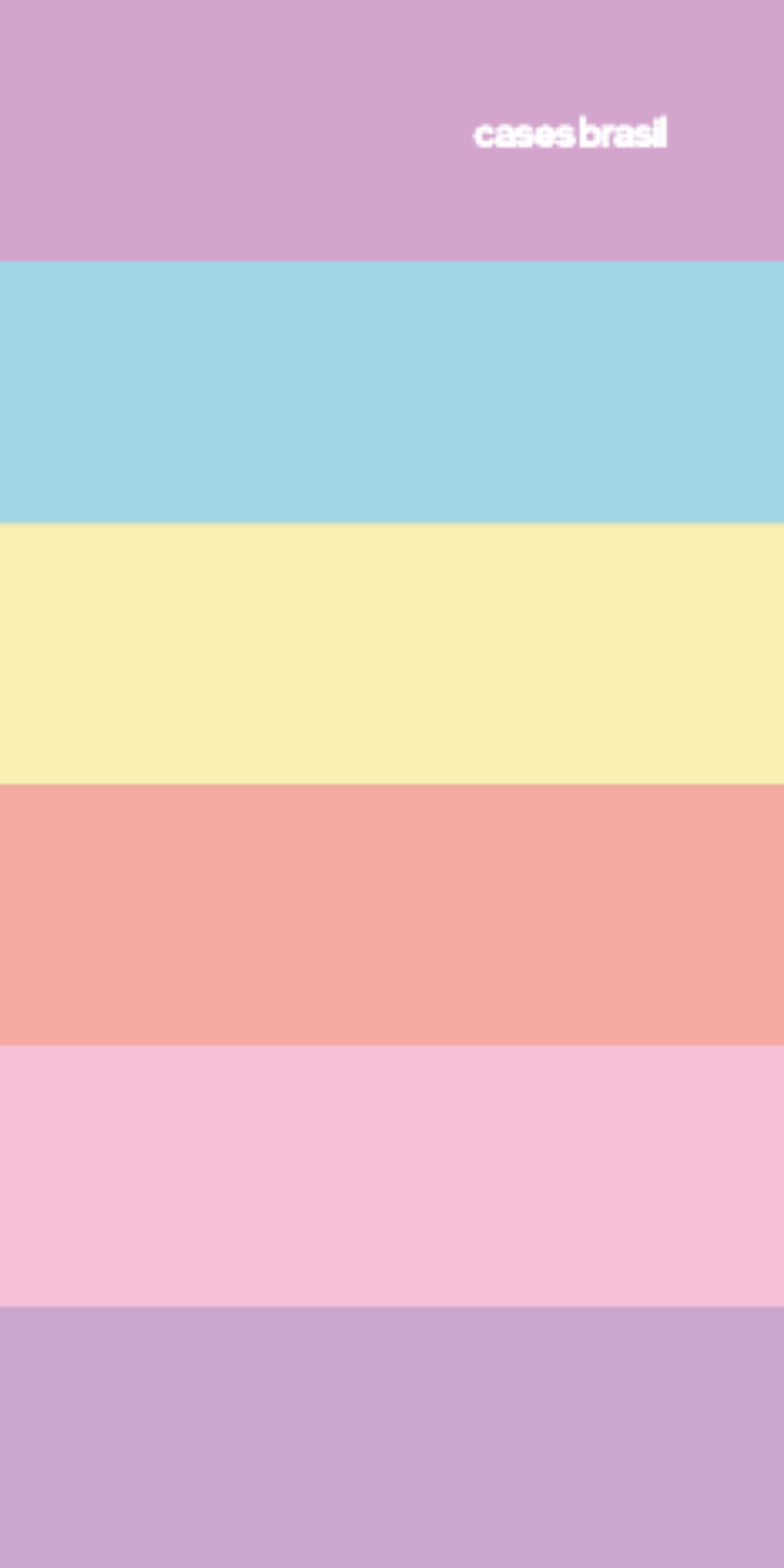Capinha para Celular Arco-íris Cores Pastel