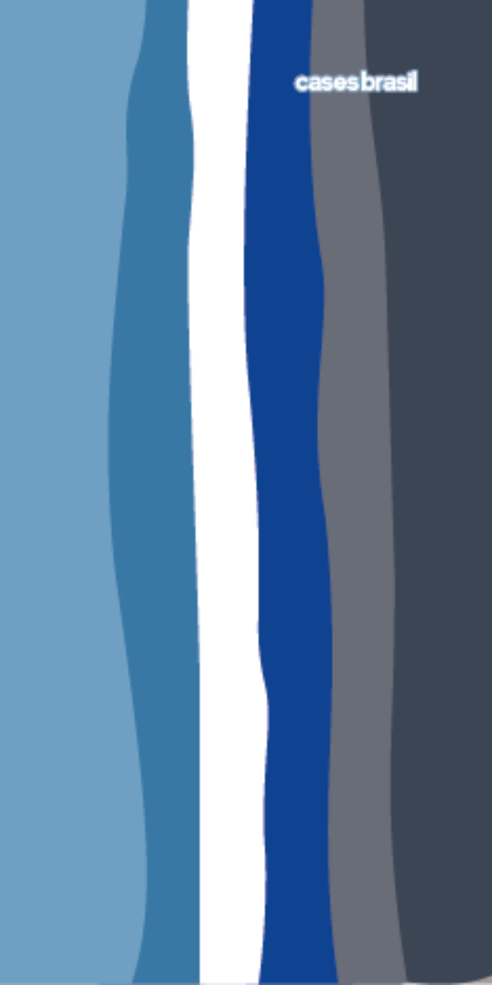Capinha para Celular Arco-íris Tons de Azul