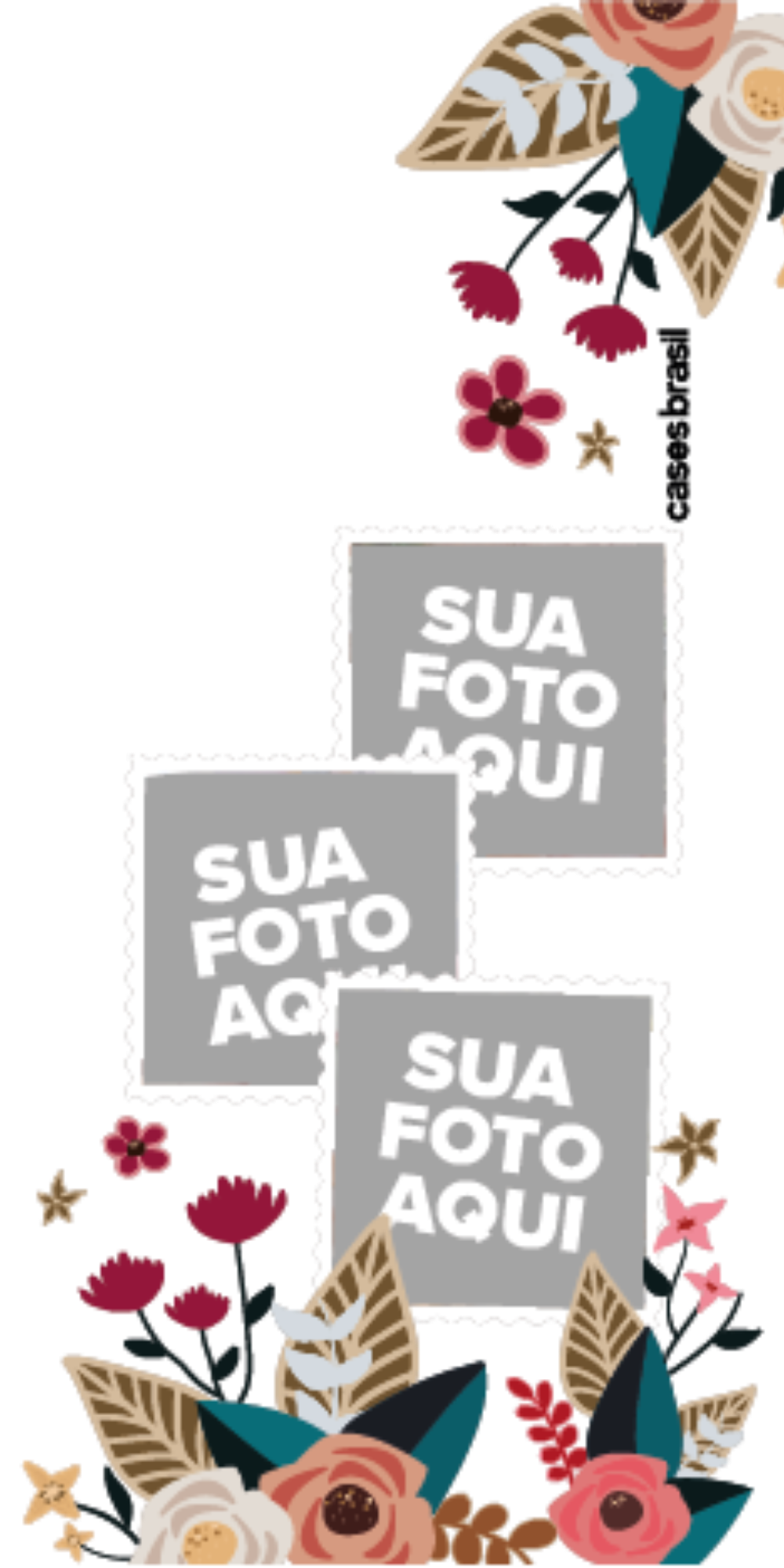 Capinha para Celular Recortes Floridos