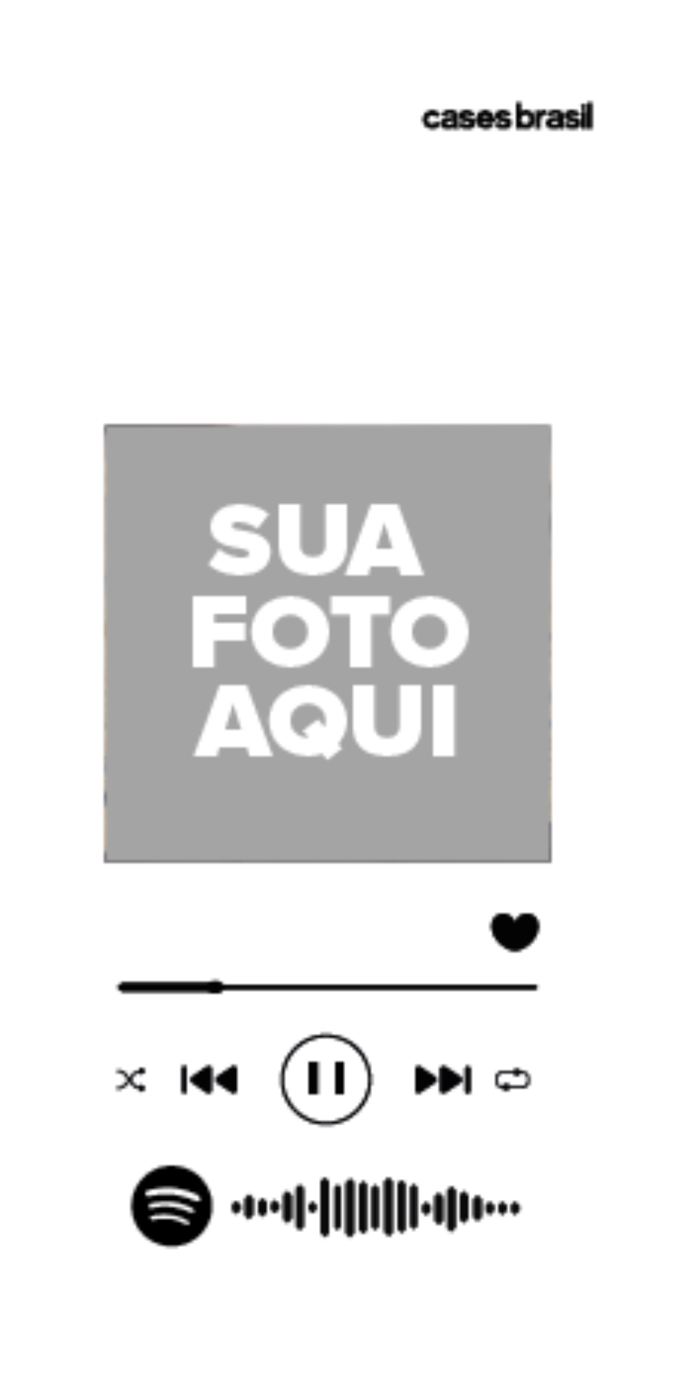 Capinha para Celular Polaroid com Sua Música