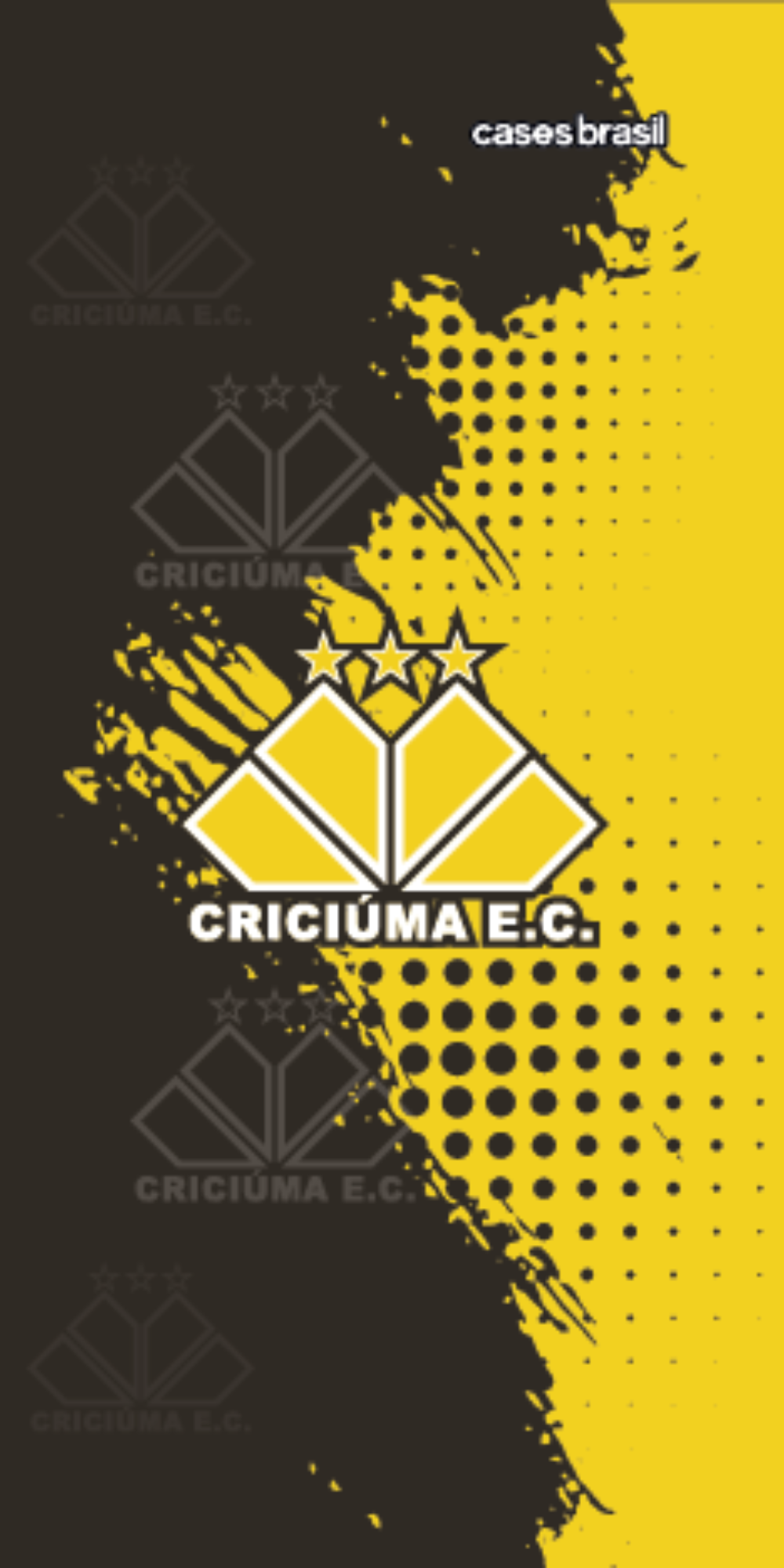 Capinha para celular Criciúma Estampa Oficial 02