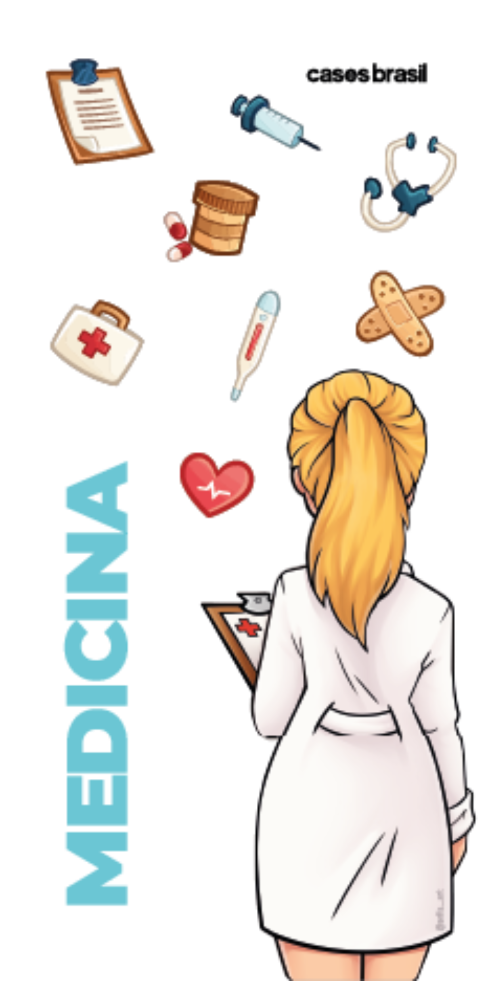Capinha para celular Medicina - Boneca Profissão