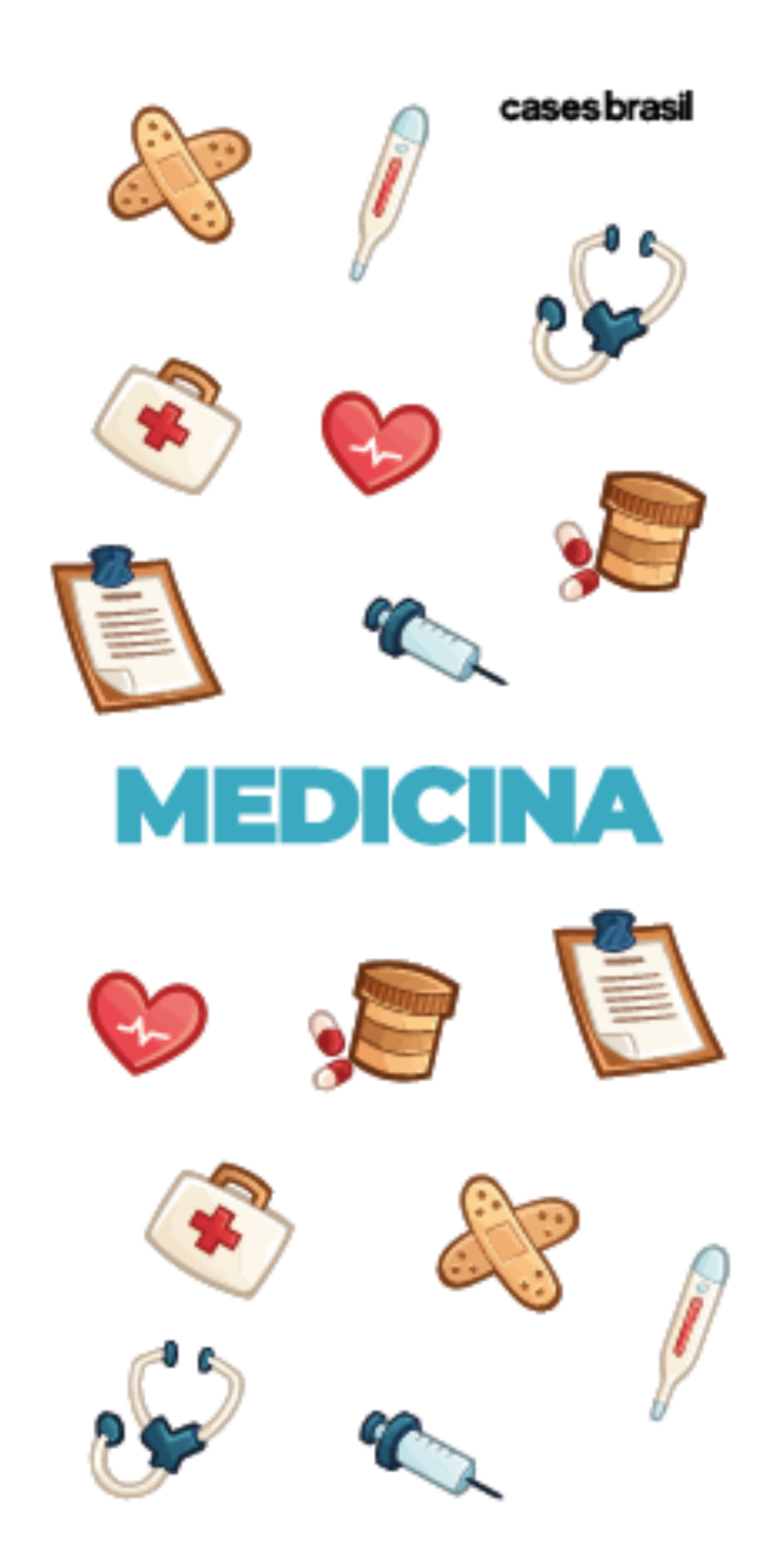 Capinha para Celular Medicina - Profissão Com Nome