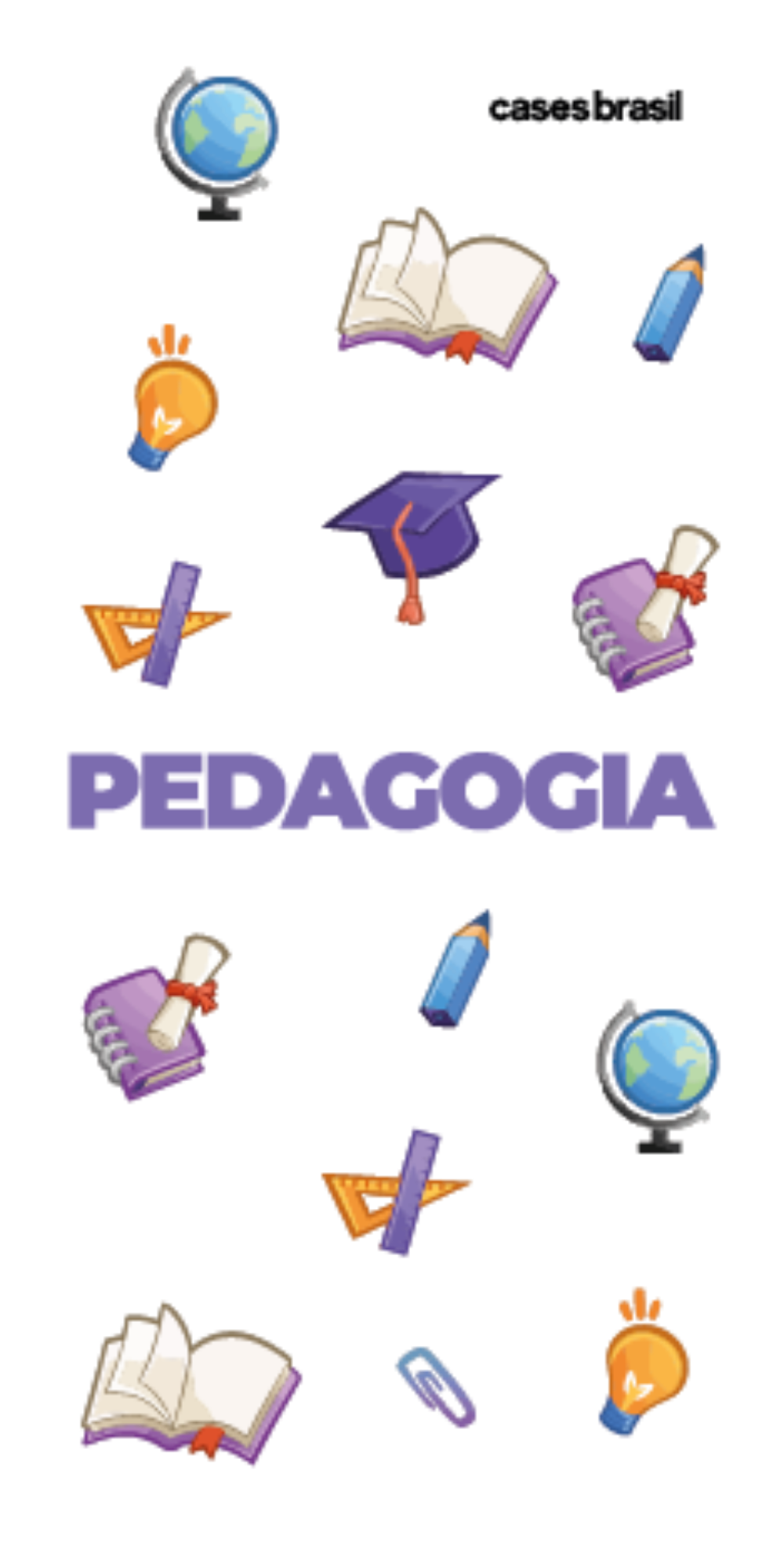 Capinha para Celular Pedagogia - Profissão Com Nome