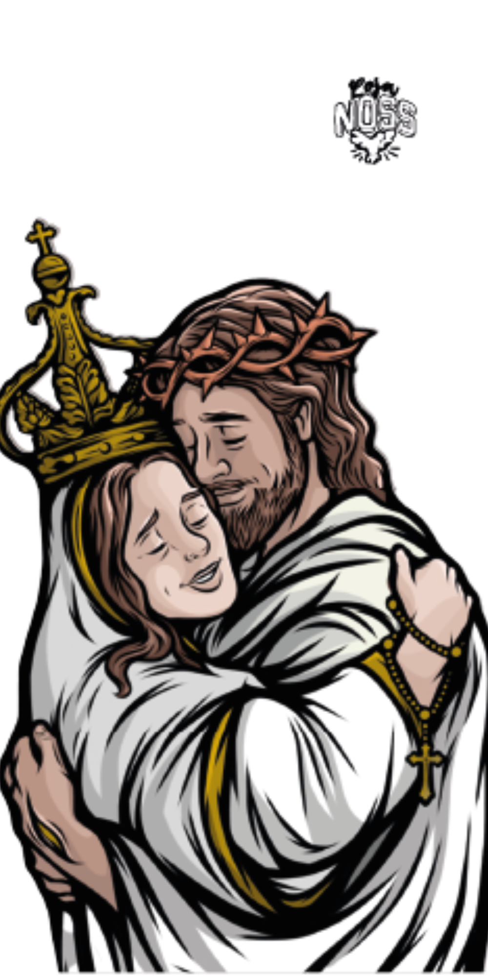 Capinha Para Celular Tudo com Jesus Nada sem Maria