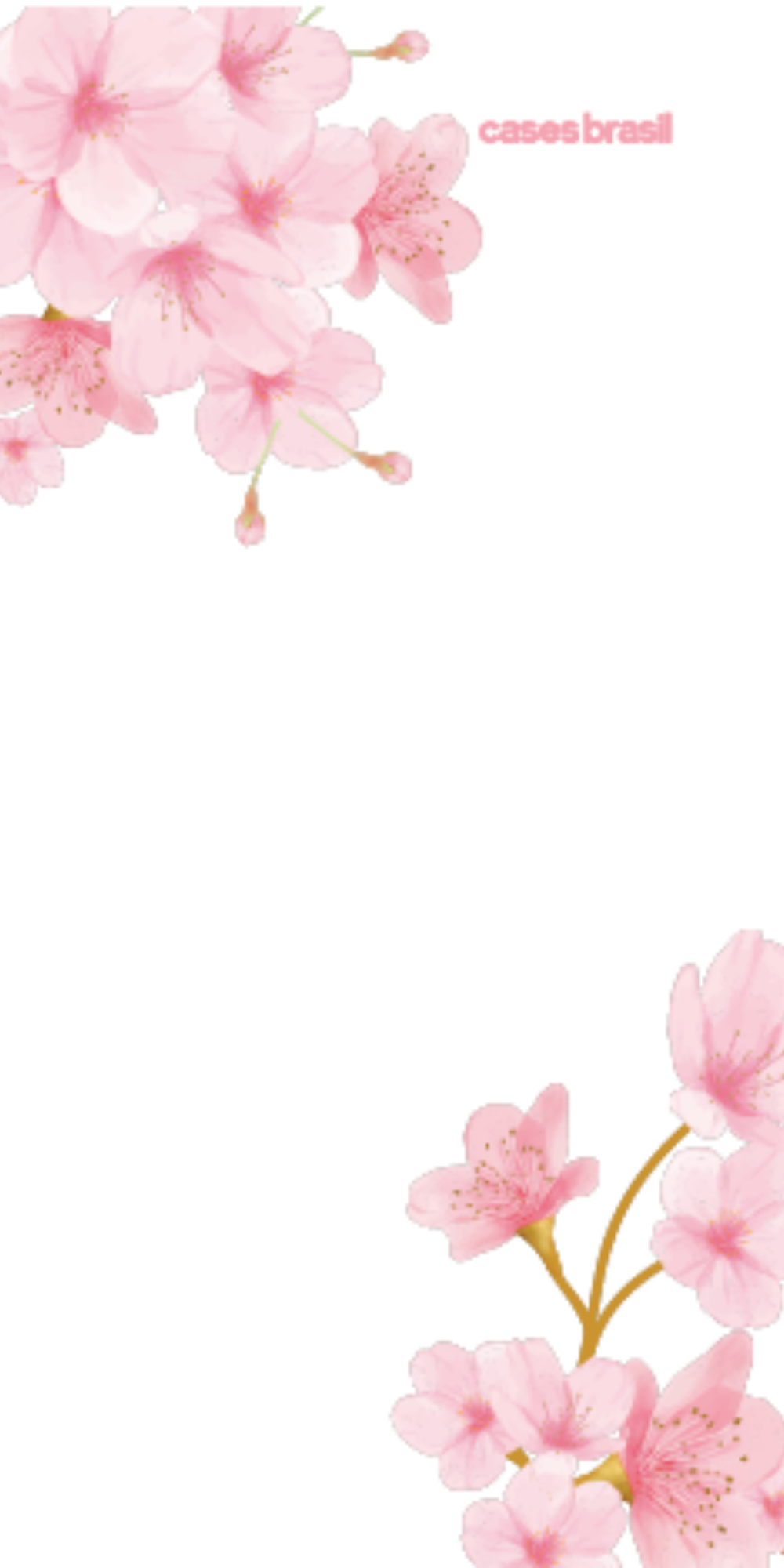 Capinha para Celular flores laterais
