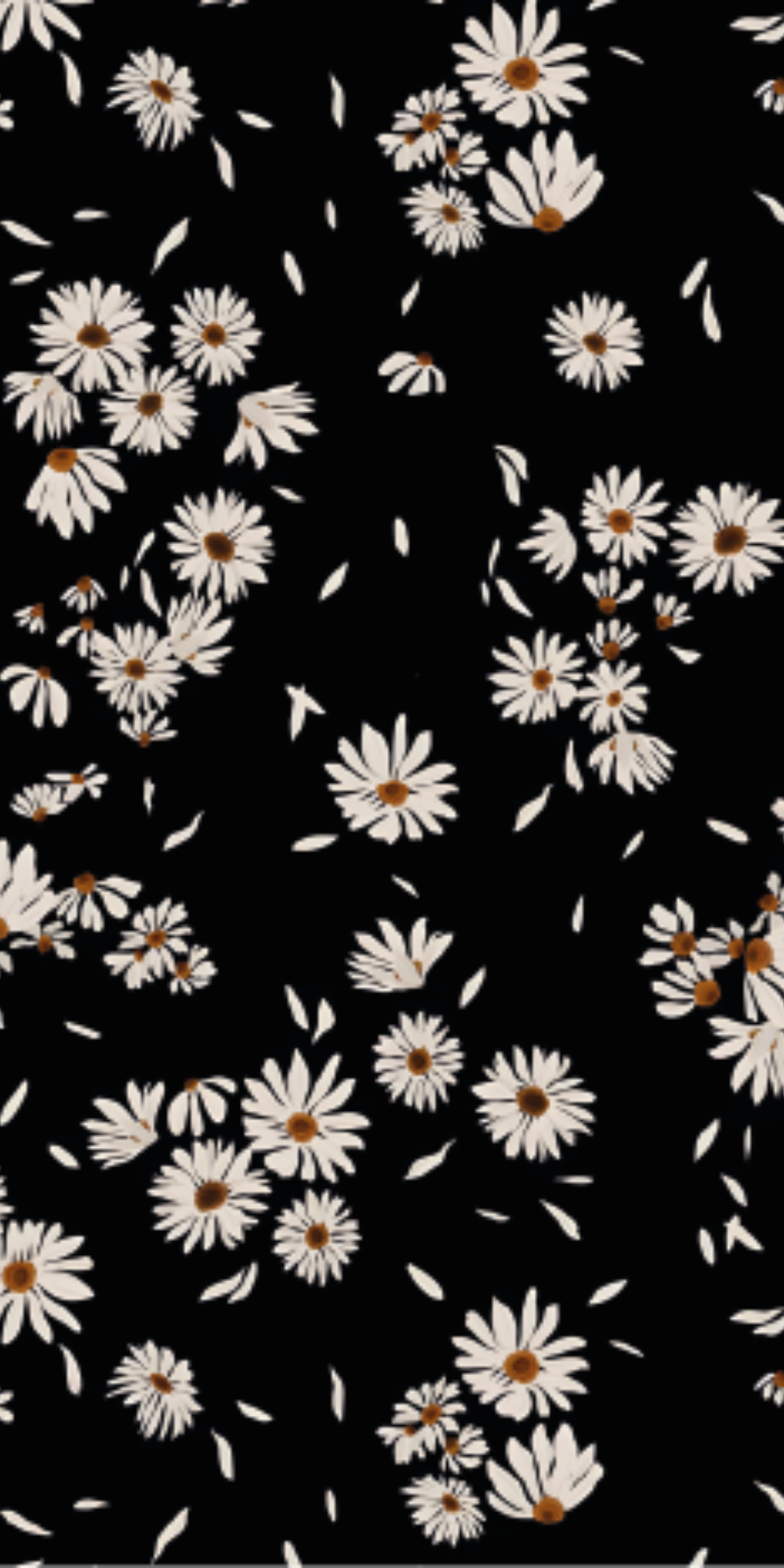 Capinha para Celular Margaridas Black