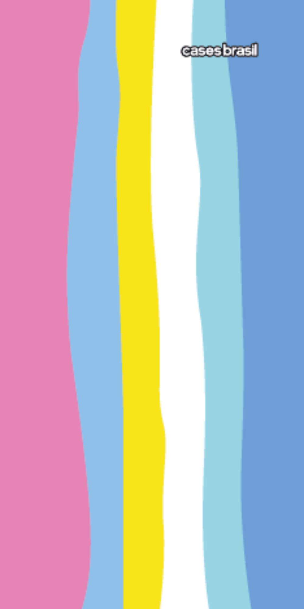 Capinha para Celular Arco-íris Vertical Colorido