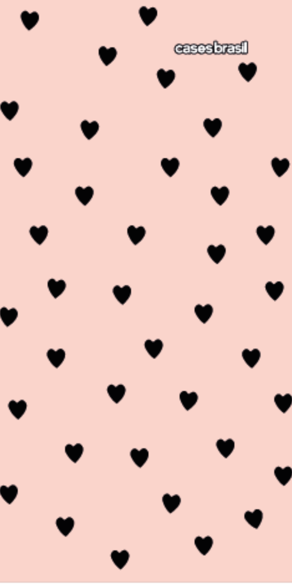 Capinha para Celular Corações Rose