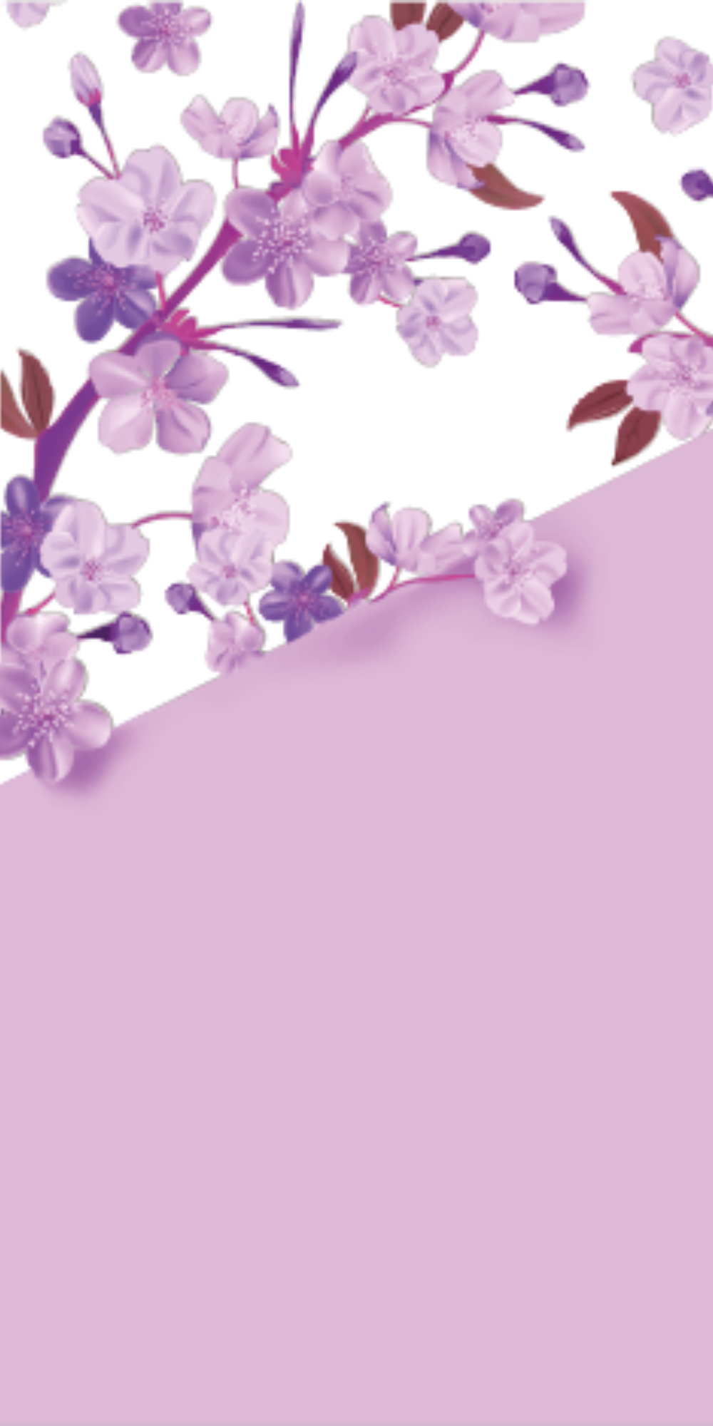 Capinha para Celular Flores Purpuras