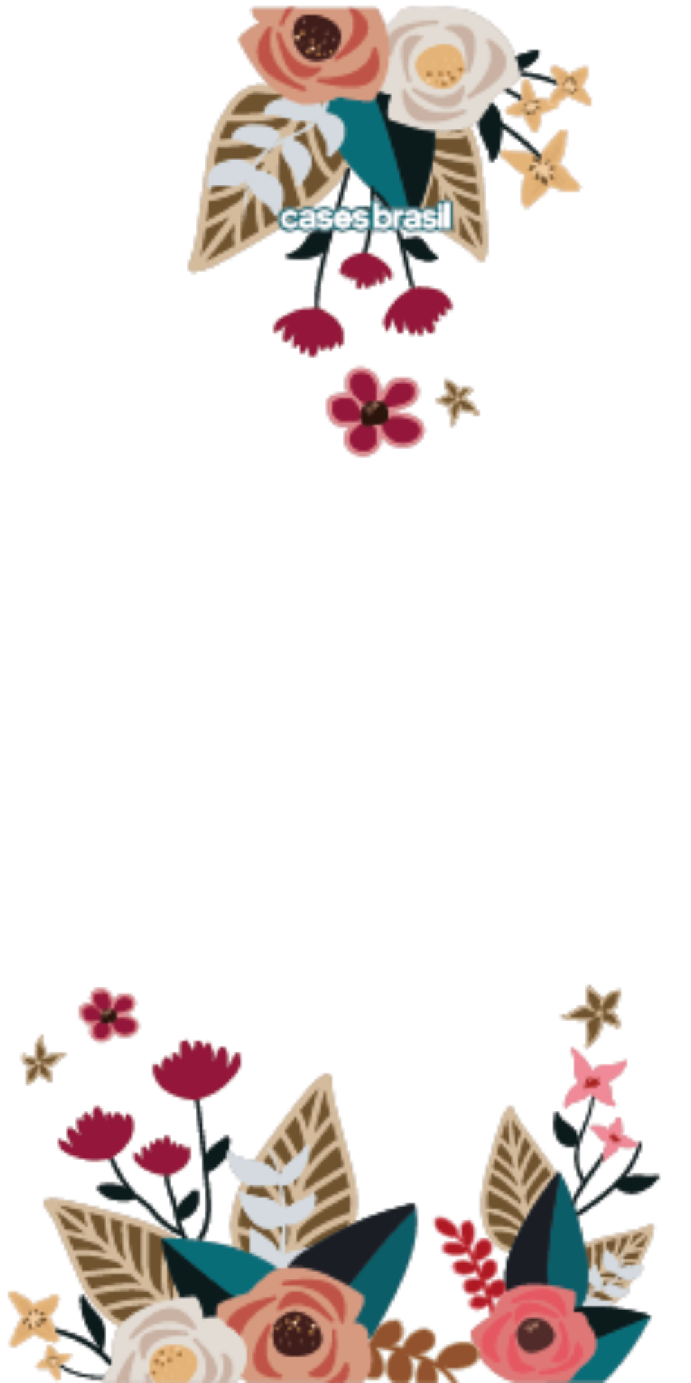 Capinha para Celular Flores Coloridas