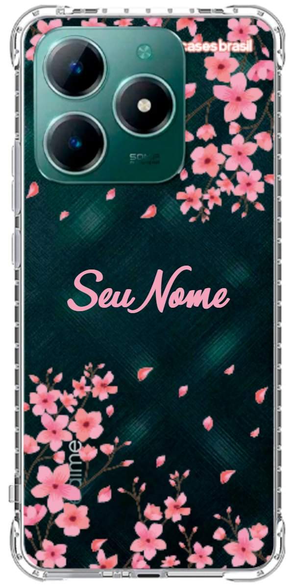 Capinha para Celular Floral Rosinha