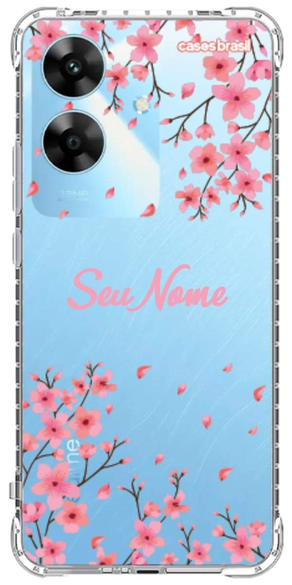 Capinha para Celular Floral Rosinha