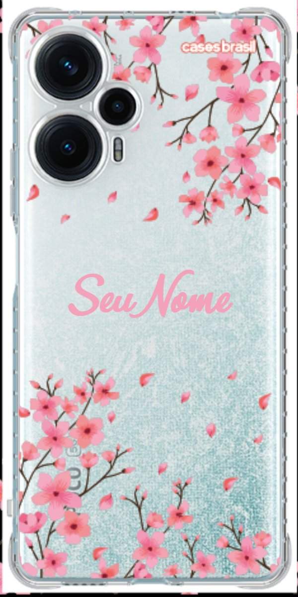 Capinha para Celular Floral Rosinha