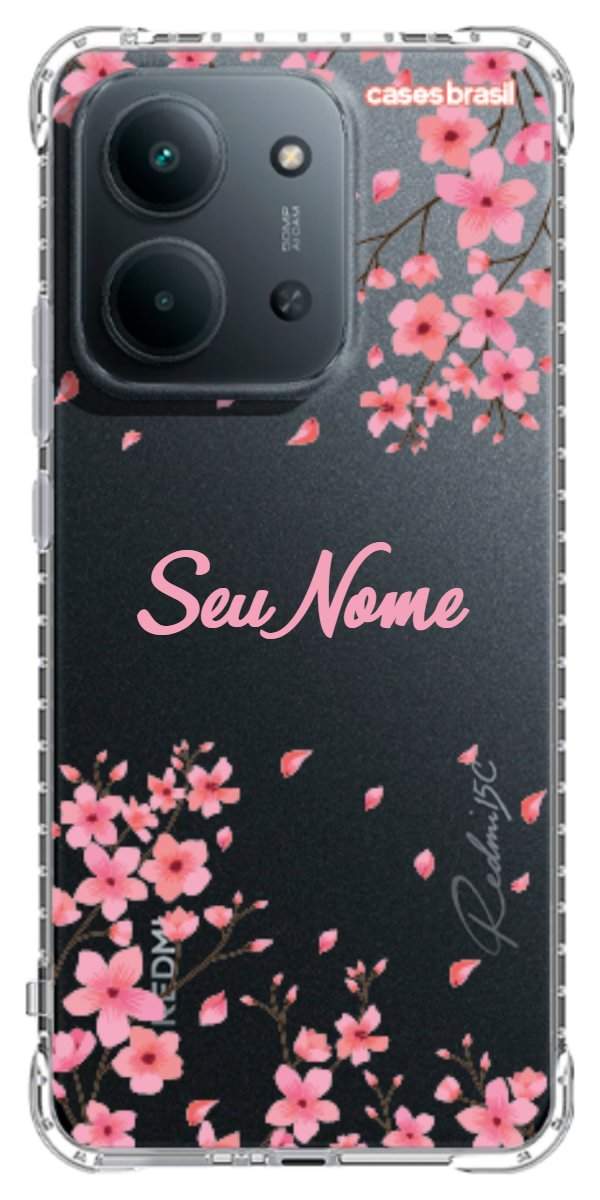 Capinha para Celular Floral Rosinha
