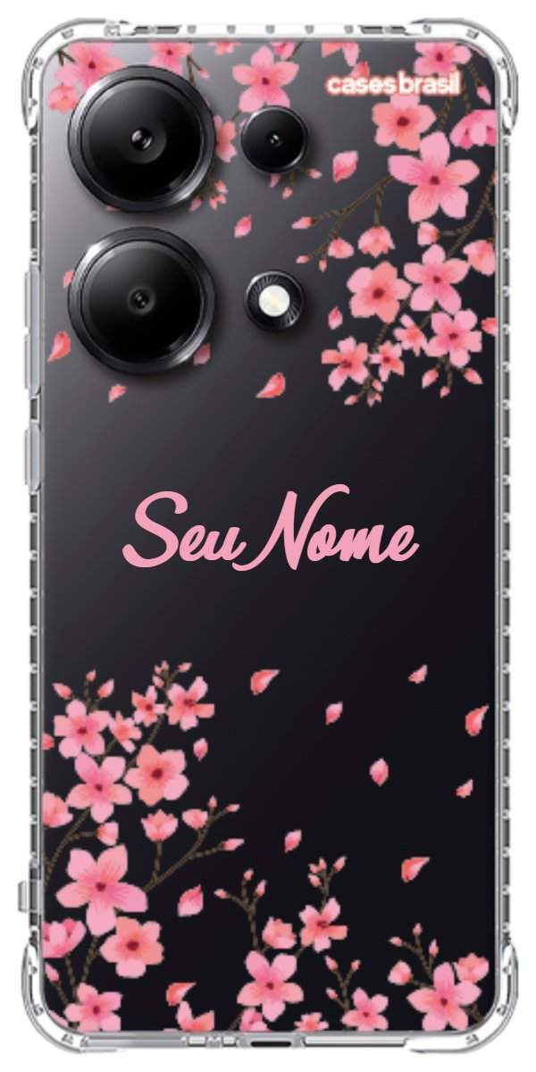 Capinha para Celular Floral Rosinha