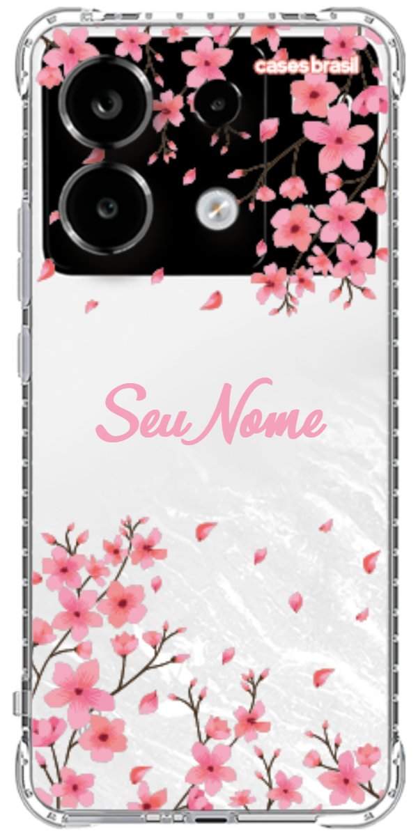Capinha para Celular Floral Rosinha