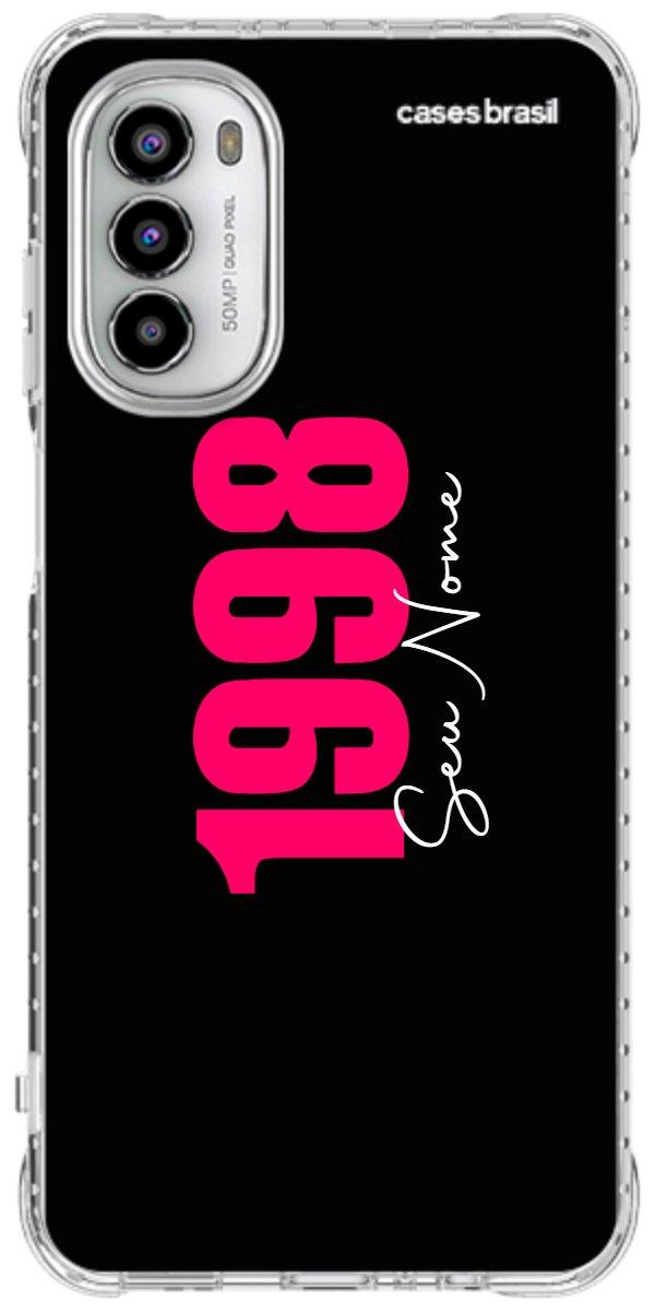 Capinha para Celular Black Nome com Data