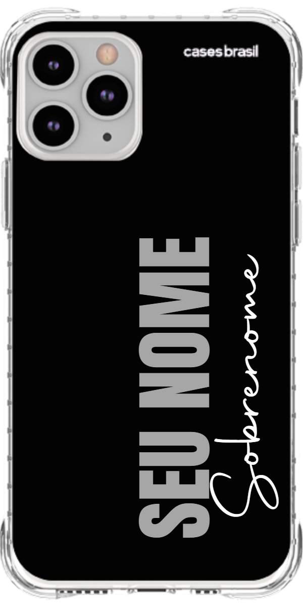 Capinha para Celular Black com Sobrenome