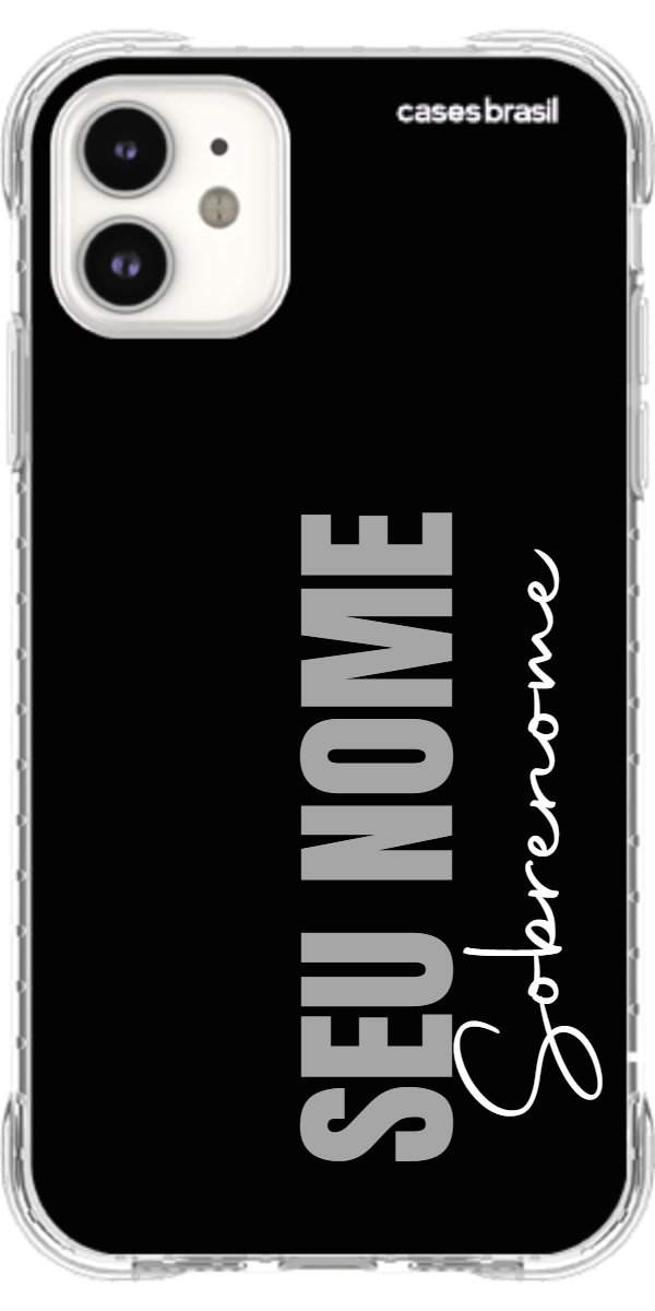 Capinha para Celular Black com Sobrenome