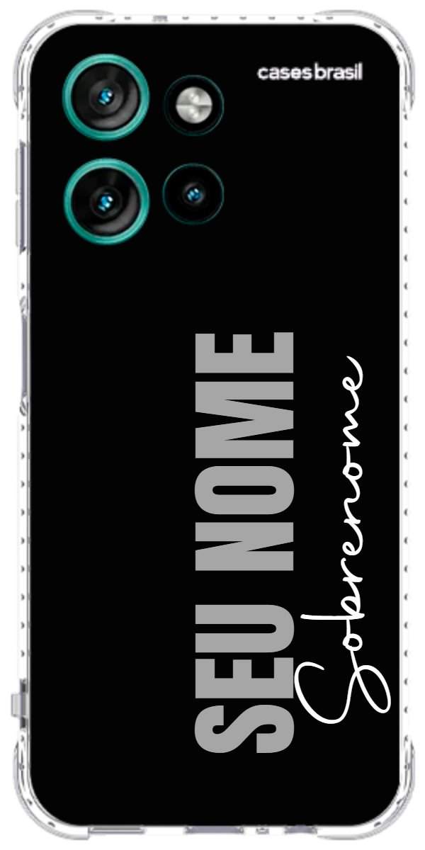 Capinha para Celular Black com Sobrenome
