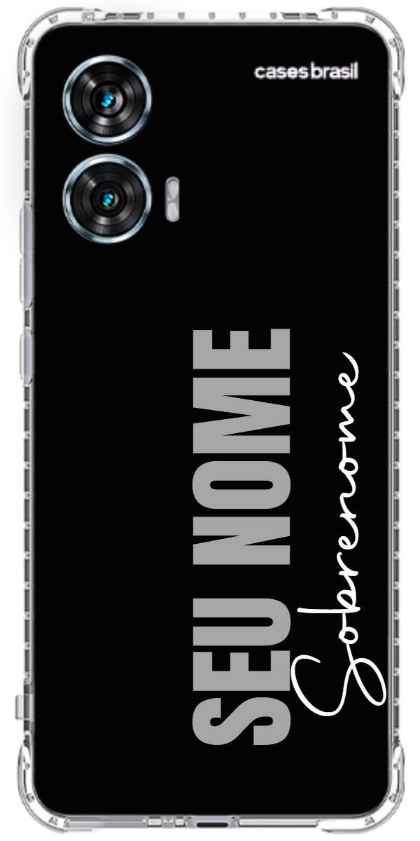 Capinha para Celular Black com Sobrenome