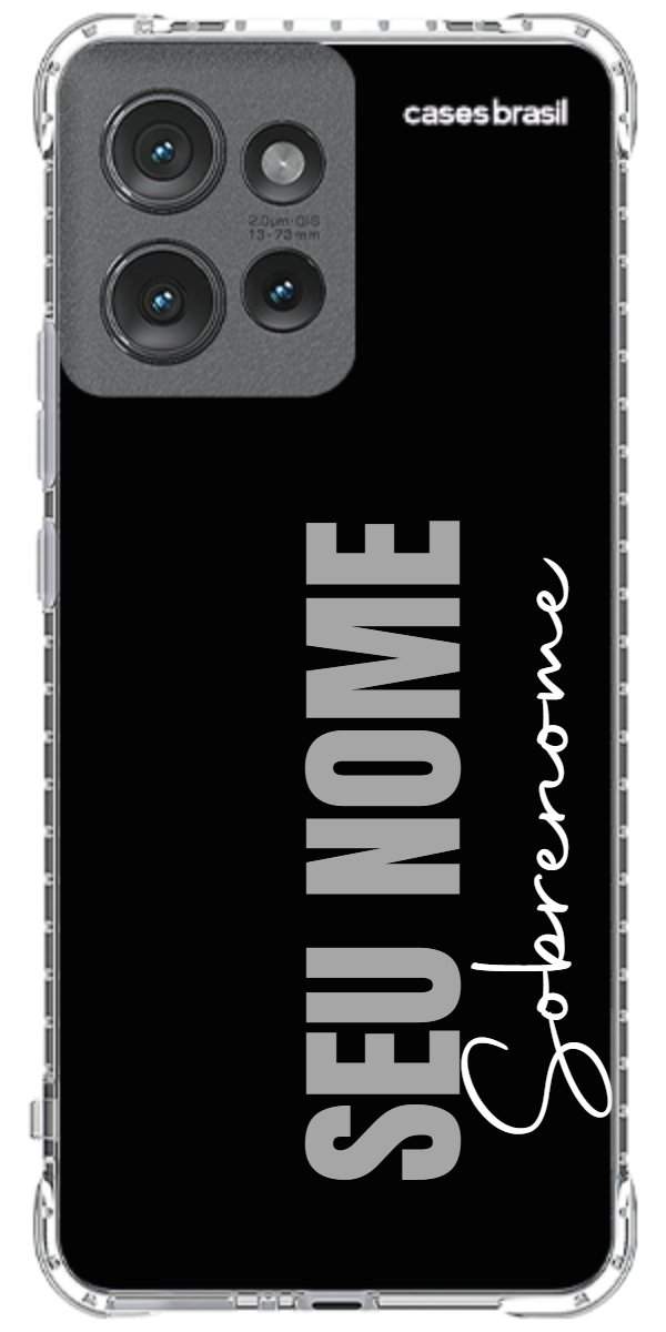 Capinha para Celular Black com Sobrenome