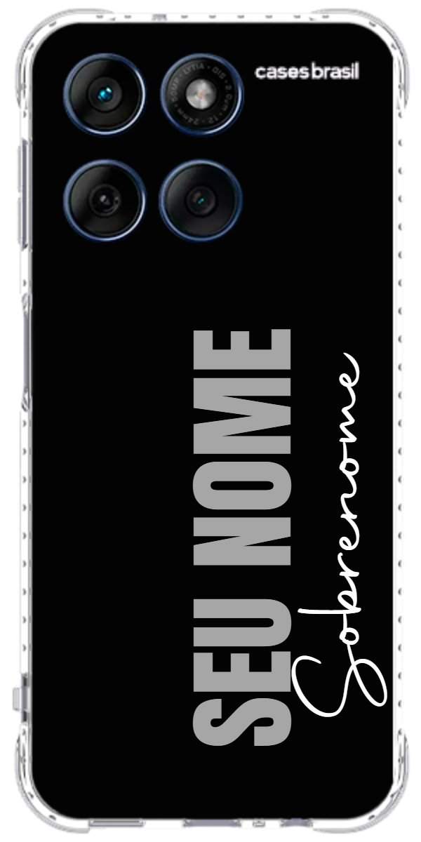 Capinha para Celular Black com Sobrenome