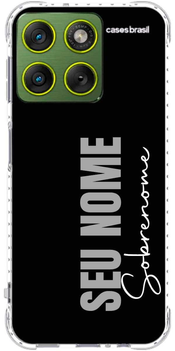 Capinha para Celular Black com Sobrenome