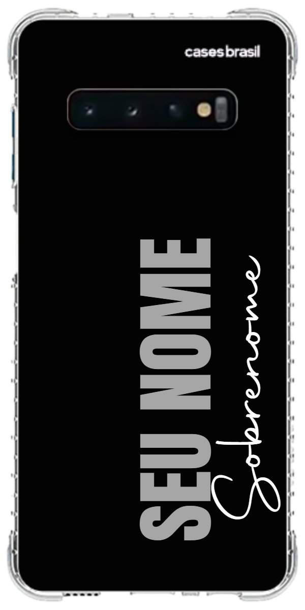 Capinha para Celular Black com Sobrenome