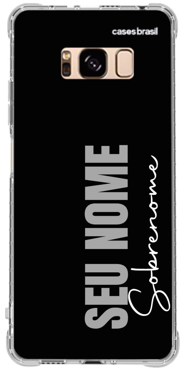 Capinha para Celular Black com Sobrenome
