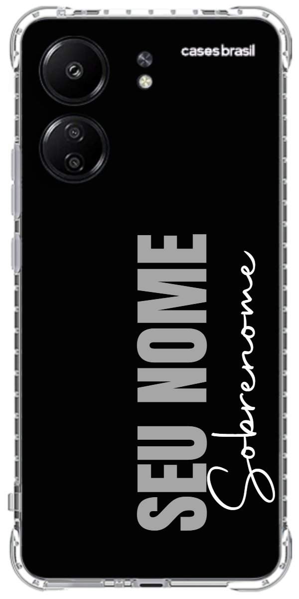 Capinha para Celular Black com Sobrenome