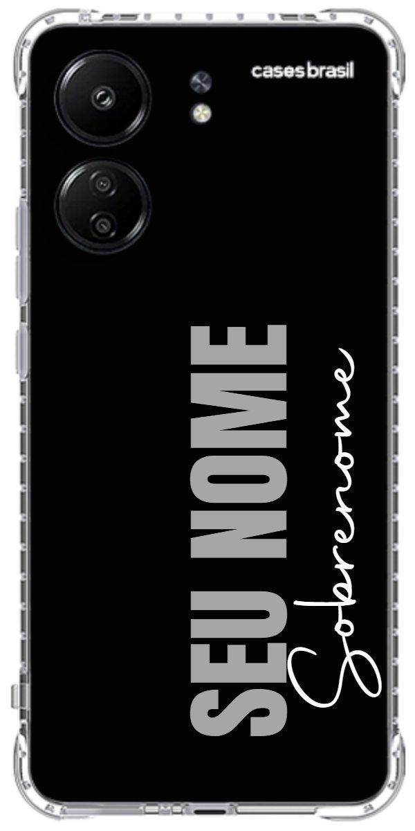Capinha para Celular Black com Sobrenome