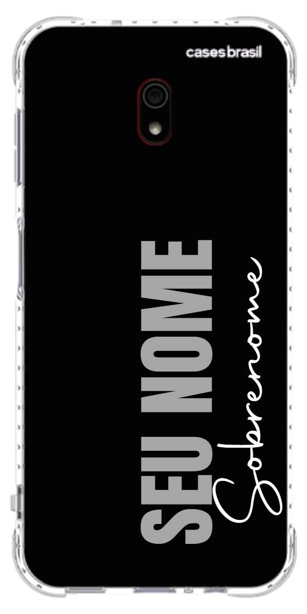 Capinha para Celular Black com Sobrenome