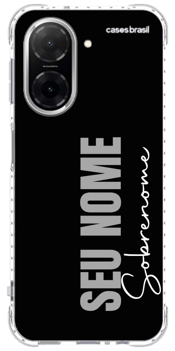 Capinha para Celular Black com Sobrenome