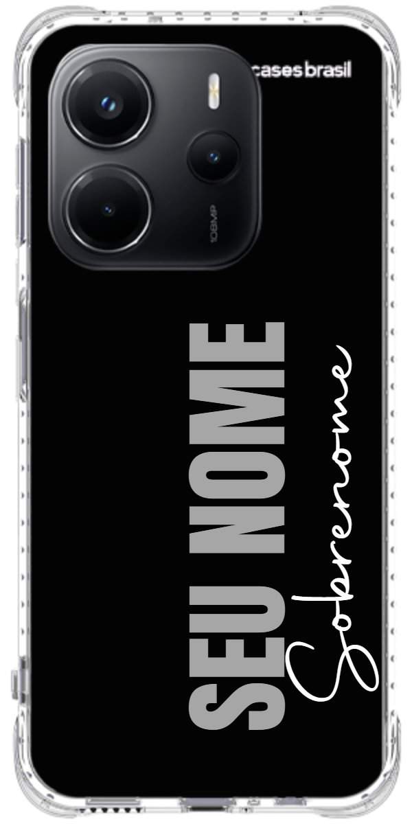 Capinha para Celular Black com Sobrenome