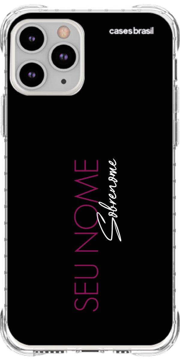Capinha para Celular Monograma Vertical Pink
