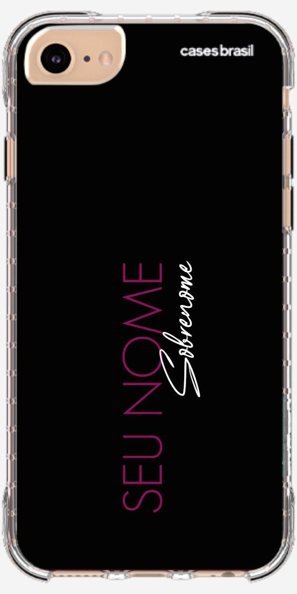 Capinha para Celular Monograma Vertical Pink