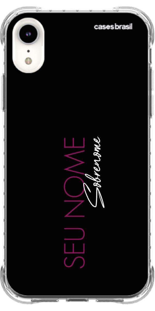 Capinha para Celular Monograma Vertical Pink