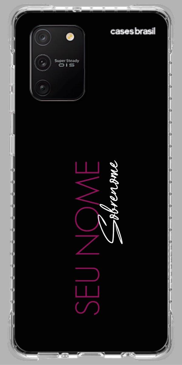 Capinha para Celular Monograma Vertical Pink