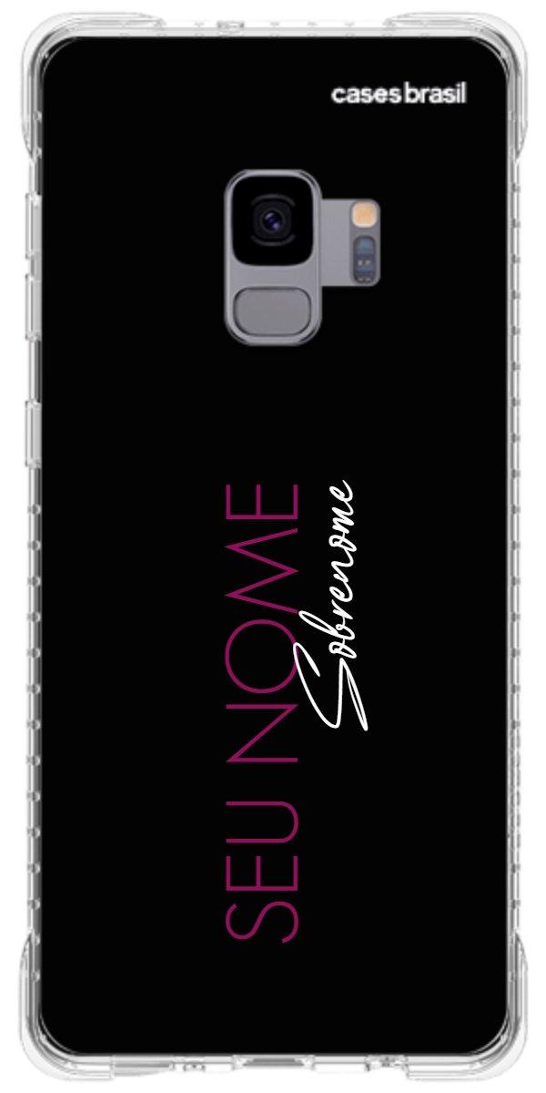 Capinha para Celular Monograma Vertical Pink