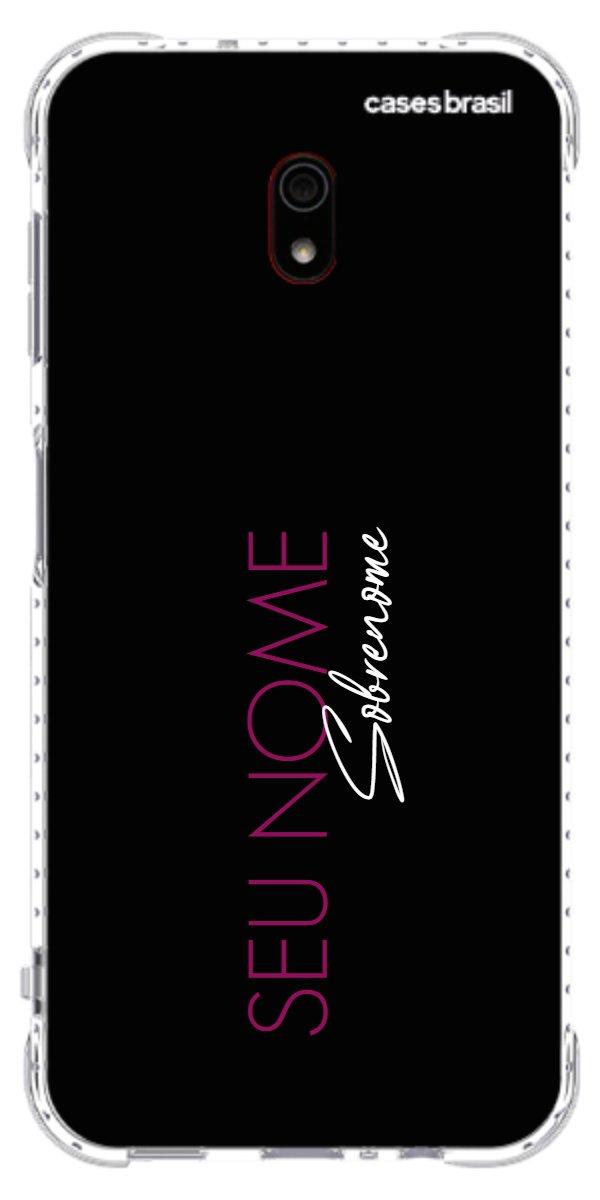 Capinha para Celular Monograma Vertical Pink