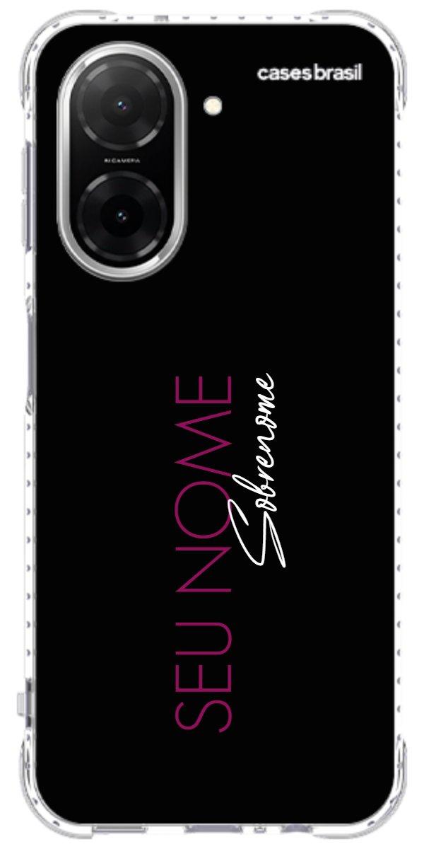 Capinha para Celular Monograma Vertical Pink