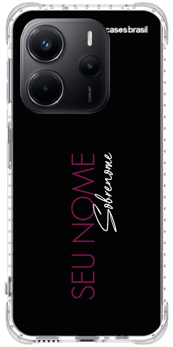 Capinha para Celular Monograma Vertical Pink