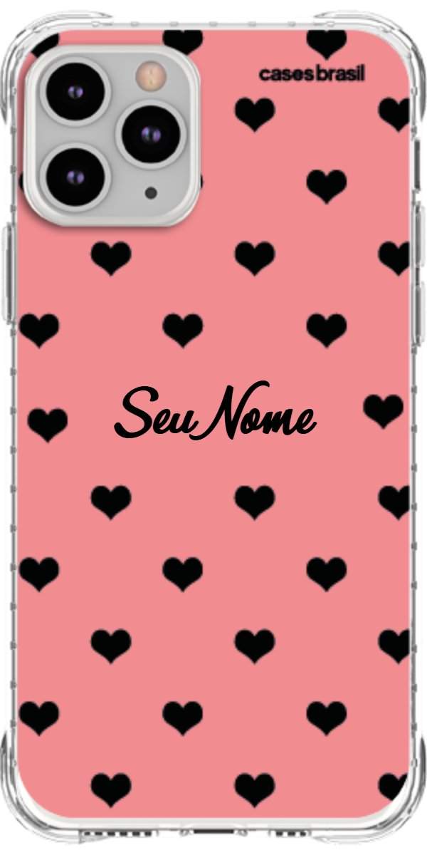 Capinha para Celular Corações Traçados Pink