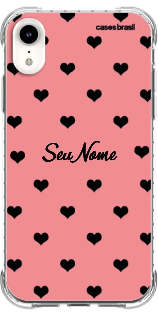 Capinha para Celular Corações Traçados Pink