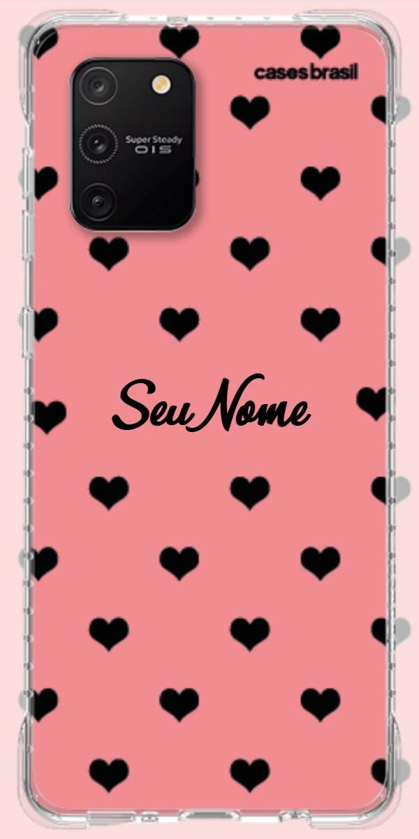Capinha para Celular Corações Traçados Pink
